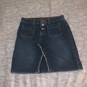 A jean skirt